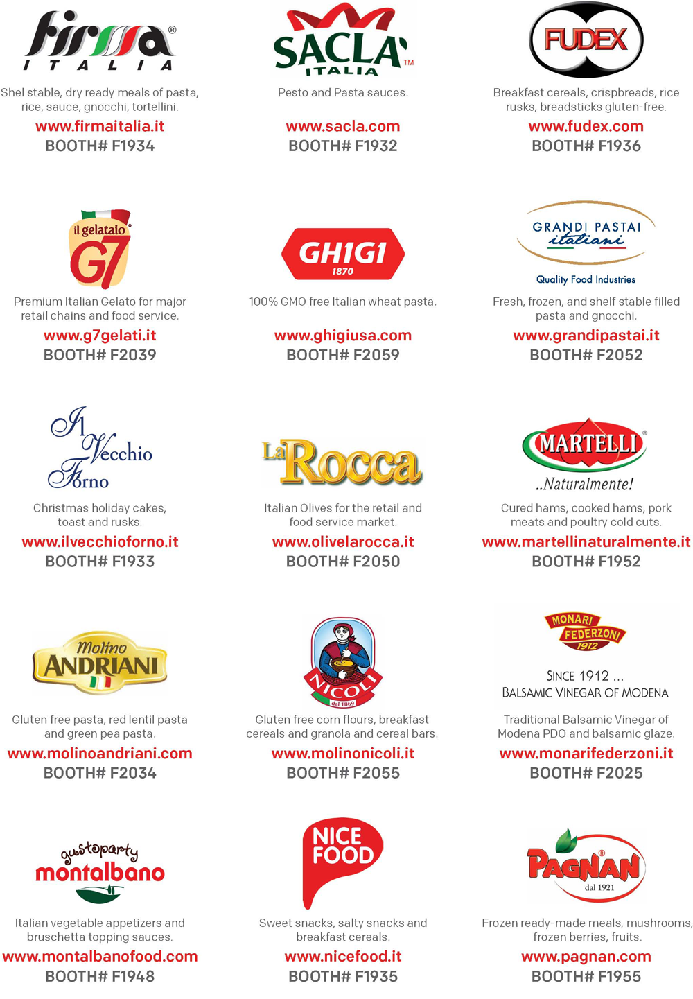 Participating Italian Companies at PLMA 2015 - Global Retail Brands